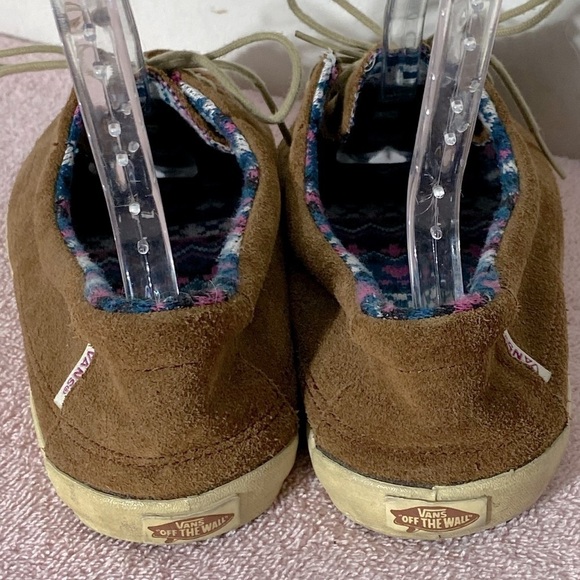 Vans Brown Suede Lace Up Loafers 9.5 - Picture 6 of 13